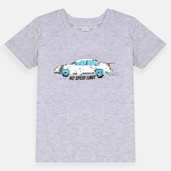 F&B No Speed Limit Reversible Light Grey Tshirt 3965