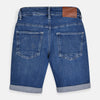 N It Coin Pocket Badge Rough Style Mid Blue Denim Shorts 3970