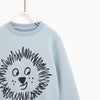 ZR Lion Print Sky Blue Sweatshirt