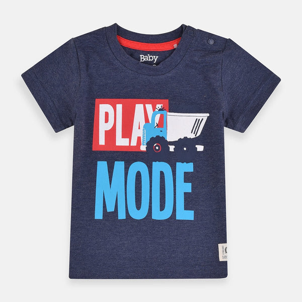 BH Play Mode Milange Blue Tshirt 4054