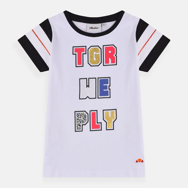 ELS Together We Play Foil Print White Tshirt 4066