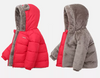 Jing Ping MTXXTZ Warm Full Sherpa Bear Red Double Sided Hooded Puffer Jacket 7643