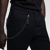 ZR Men Black Carrot Fit Chino With Chain 3485