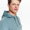 TS Pouch Pocket Teal Hooded Style Sweatshirt 2762