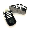 Valen White Side Design Black Shoes 2107