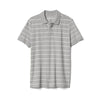 GAP Stripe Pique Basic Polo Shirt Gray (Label Removed)