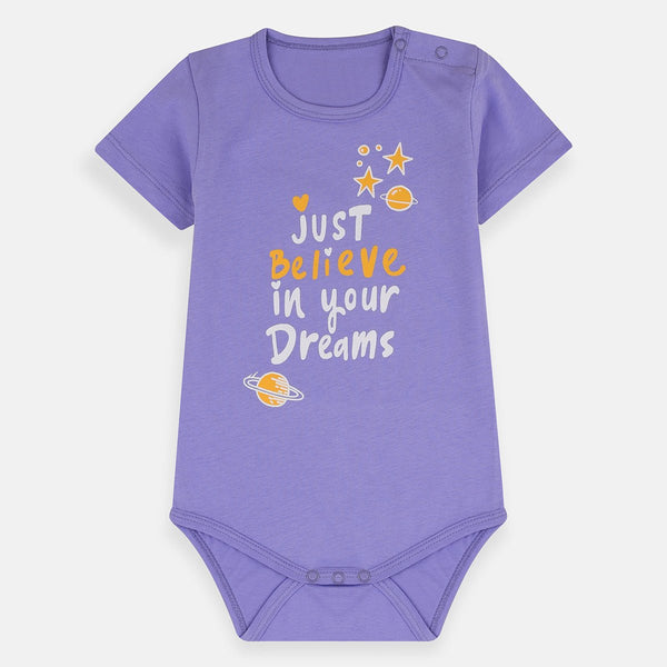 B.X Believe In Your Dreams Purple Body Suit 4203