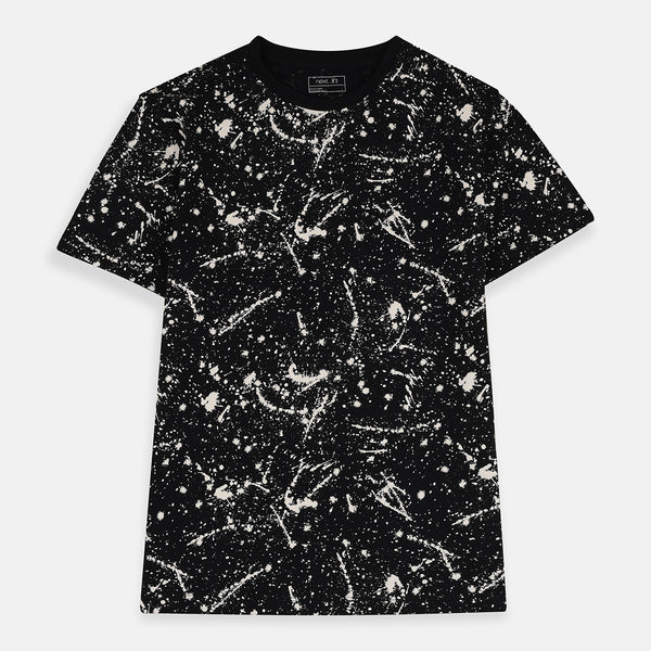 NXT Plain Marks Black Tshirt 4090