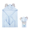 Hudson Baby Elephant Hooded Blue Towel 7235