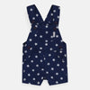 QLT Star Print Navy Blue Dungaree With Red Stripe Tshirt 4172
