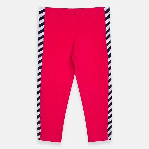 NXT Side Black & White Panel Shocking Pink Legging 4430