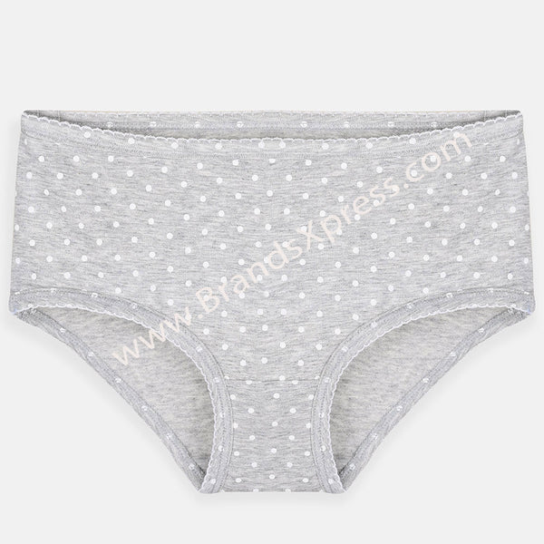 CRT White & Grey Dotted Briefs 7211