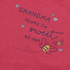 B.X Grandma Sweet Bee Dark Pink Body Suit 4582
