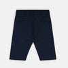 Red T Side Tape Navy Blue Cotton Knee Shorts 4591