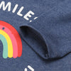 B.X Rainbow All Smile For Daddy Blue Body Suit 4681