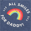 B.X Rainbow All Smile For Daddy Blue Body Suit 4681