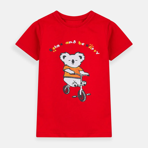 B.X Happy Koala Red Tshirt 4673