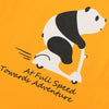 B.X Towards Adventure Panda Mango Yellow Tshirt 4839