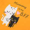 B.X Mummy Is My BFF Mango Yellow Tshirt 4837