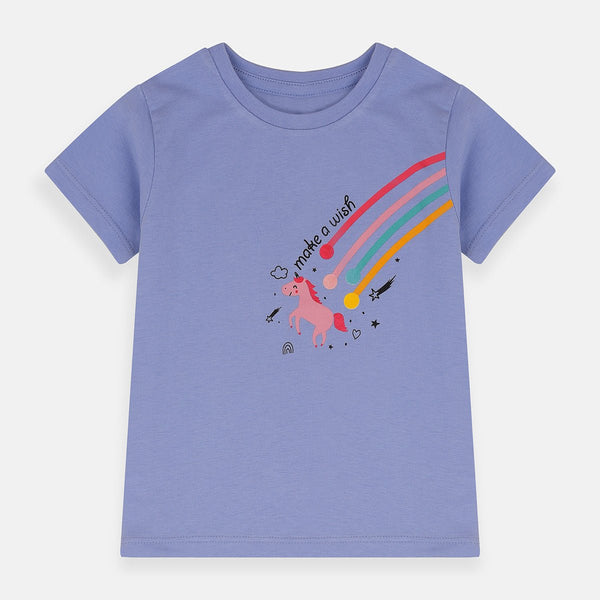 B.X Make A Wish Unicorn Lavender Tshirt 4985