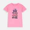B.X Girls Can Do Anything Pink Tshirt 7040