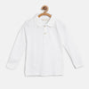 MNG Full Sleeves White Polo 504