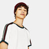 BRK Shoulder Striped Tape White TShirt