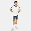 BRK Shoulder Striped Tape White TShirt