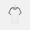 BRK Shoulder Striped Tape White TShirt