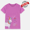 B.X Unicorn Castle Dreams Purple Tshirt 7041