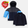 PLC Color Black Light Blue With Grey Puffer Jacket With Inner Fleece 7958