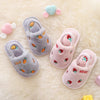 Carrots Embroidered Elastic Grip Warm Grey Slippers 8159