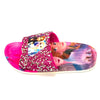Frozen Shocking Pink Glitter Stones Top Slippers  2210