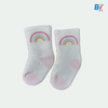 In Extenso Rainbow White With Blue 2 Pairs Baby Socks 10287