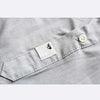 QS Mix Cotton Button Down Grey Shirt