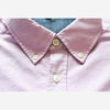TRG Oxford Cotton Button Down Pink Casual Shirt