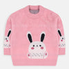 123 Bunny Fluffy Pink Sweater 8000