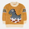 XR Dino Pocket Fluffy Mustard Sweater 8005