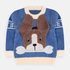KX Doggy Pocket Fluffy Blue Sweater 8006