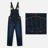 B.X Embroidered Five Pocket Blue Dungaree 8092