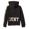 DKNY Girls' Glitter Hoodie Black