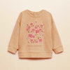 MNG Pink Flower Print Tea Pink Sweatshirt 8227