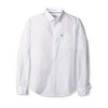 OP Men's Refined Palm Tree Polka Dot Long Sleeved White Shirt