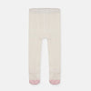 MS Pink Edges Off White Socks Legging 8289