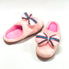 Aplic Pink Bow Warm Pink Winter Soft Slippers 8295