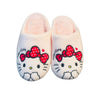 TG Embroidered Kitty Warm Tea Pink Winter Slippers 8306