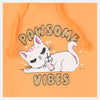 B.X Paw Some Vibes Kitty Print Royal Orange Hoodie 8332