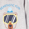 51015 Bear Tastic Fun Grey Fleece Sweatshirt 8373