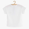 M&M Aplic Flower White T-Shirt 8392