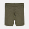 LH Plain Olive Green Cotton Shorts 7478